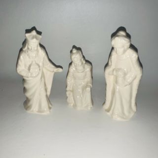 1958 Goebel W Germany White Porcelain 3 Wise Men Nativity Figurine 5 " High