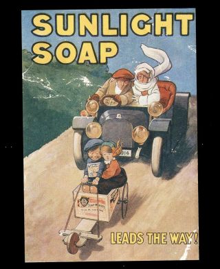 Rare Vintage Sunlight Soap Box Cart Advertising Old Insert Flyer Label