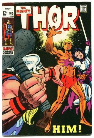1969 Marvel Comics Thor 165 First Adam Warlock Him Avengers Hot Key Kirby