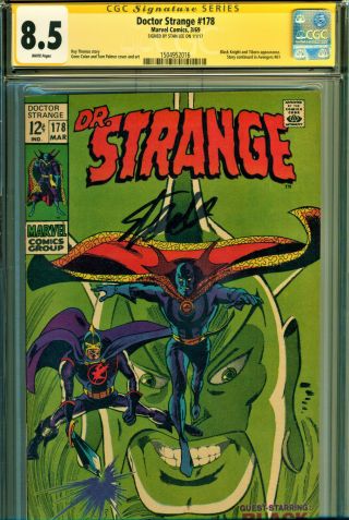 Doctor Strange 178 Cgc 8.  5 Ss Signed By Stan Lee The Black Knight Cover/story