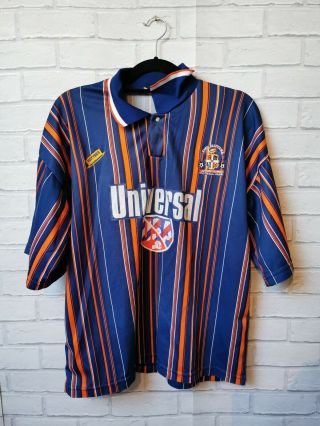 Luton Town 1994 1995 Away Third Hatters Vintage Football Shirt (large)