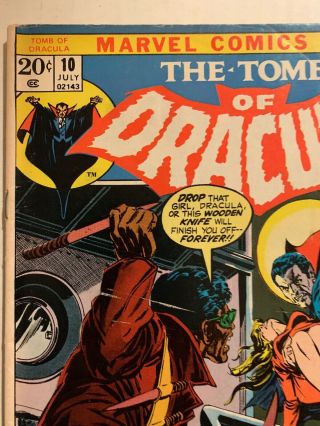 Tomb of Dracula 10 (Jul 1973,  Marvel) 2
