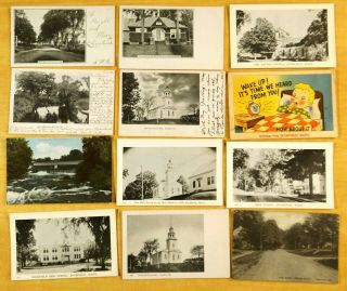 13 Postcards All from BUCKFIELD Maine ME 1906 - 1949 Railroad Bridge High Street 2
