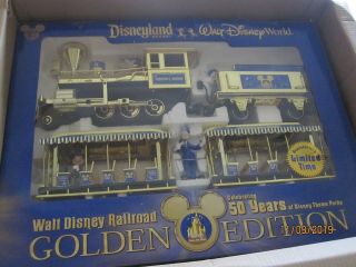Rare Walt Disney Railroad Train Set - 50 Year Golden Edition - Limited Edition