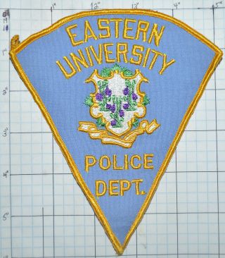 Connecticut Eastern University Police Dept 6 " Patch