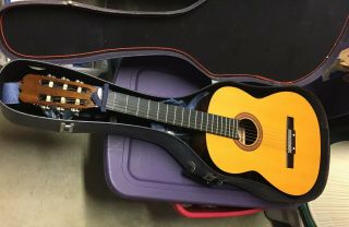 Hohner Vintage Model Hg13 Acoustic Guitar 6 String,  Case,  Strap,  Pic