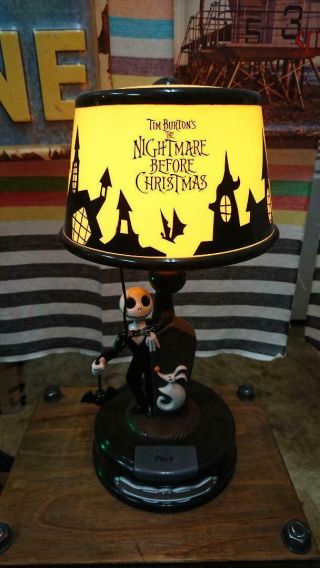 Nightmare Before Christmas " Jack Action Lamp " Room Light Disney Japan F/s
