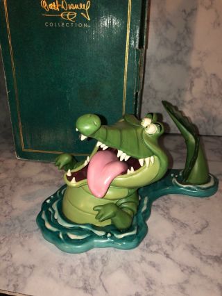 Wdcc Peter Pan Crocodile “tick - Tock,  Tick - Tock” Statue Wind Up Tick Tock