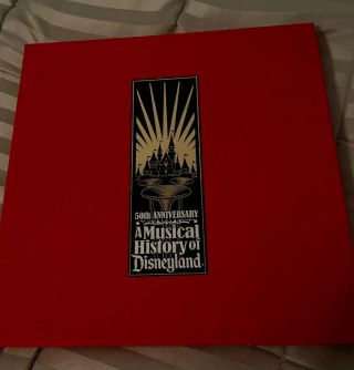Disney 50th Anniversary A Musical History Of Disneyland Cd Book Vinyl Record Box