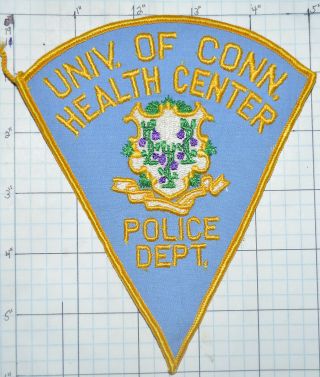 Connecticut University Health Center Police Dept 6 " Patch