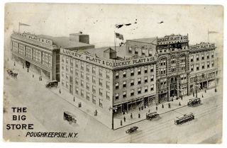Poughkeepsie Ny - Old Luckey Platt & Co Department Store - Postcard