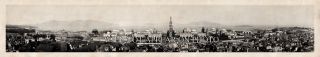 1915 San Francisco Panama Pacific Exposition Panoramic Photograph 39 " Long