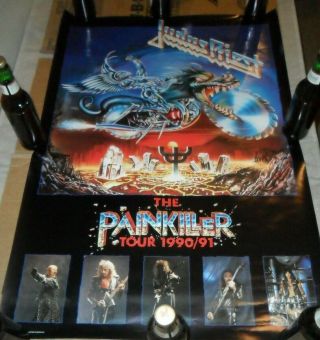 Vintage Poster Judas Priest Pain Killer Tour 1990 - 91