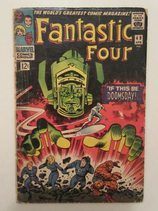 Fantastic Four 49 (1966,  Silver Age,  Marvel Comics) 1st Full App.  Of Galactus