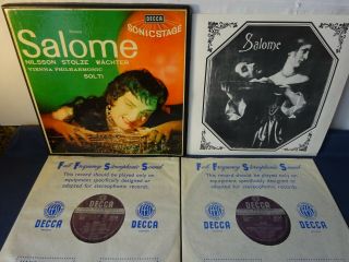 Wbg Ed1 Richard Strauss - Salome 2lp Box,  Vienna P/o,  Solti,  Decca Set 228 - 9
