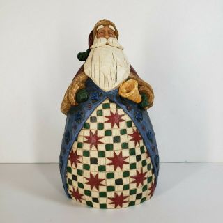 Jim Shore Santa Bell Figurine Heartwood Creek Christmas 105534 9 "