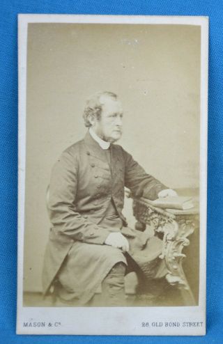 1860/70s Cdv Carte De Visite Photo Bishop Of Lichfield Zealand George Selwyn