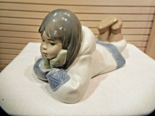Nao By Lladro " Dreaming On The Ice " Figurine - - 1298