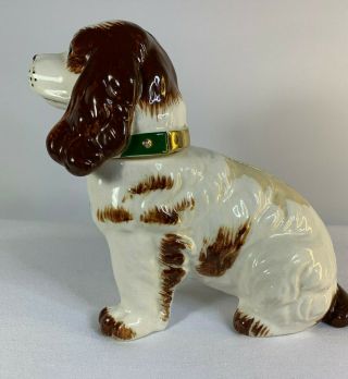 Vintage Staffordshire Spaniel Dog Porcelain Money Box 2