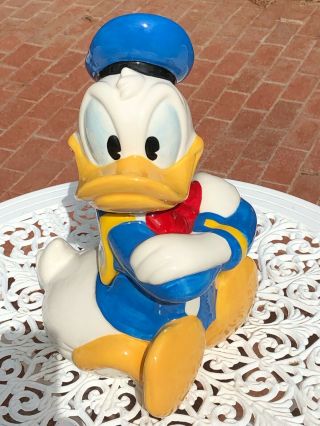 Donald Duck Ceramic Cookie Jar By Treasure Craft MIB 2