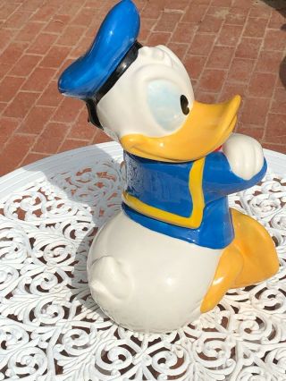 Donald Duck Ceramic Cookie Jar By Treasure Craft MIB 3