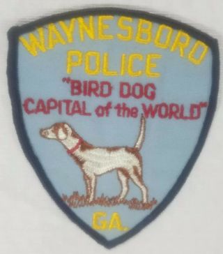 Waynesboro,  Georgia Police Department Patch Vintage