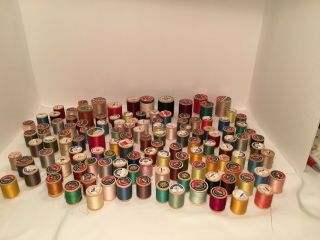 126 Vintage Coats And Clark’s Sewing Thread Wood Wooden