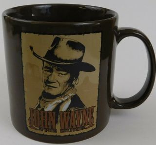 John Wayne Duke Cowboy 20 Oz Large Ceramic Mug Courage Is Being Scared Vandor