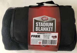 Dr Pepper Soda Pop Drink Stadium Football Throw Blanket With Handle