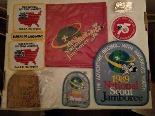 1989 National Jamboree Patches And Neckerchiefs