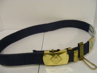 Cub Scout Wolf Adjustable Gold Buckle Blue Belt 28 " W/ 4 Activity Sliders