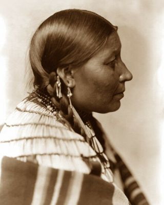 Wife Of American Horse 1898 Sioux Native American Sepia Photo