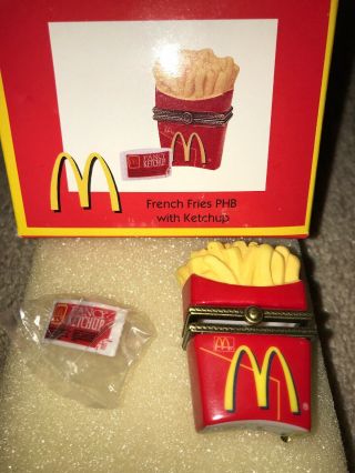 Mcdonald’s Fries And Ketchup Antique Hinged Pill Boxes Nib Rare