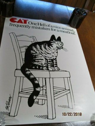 5 Vintage Kliban Cat Posters From 1977