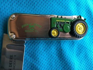 Vintage Franklin Collectors Knife John Deere Tractor Case Moline IL 1949 R 3