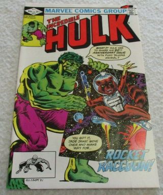Incredible Hulk 271 Rocket Raccoon 1st Appearance Comic 1st Print