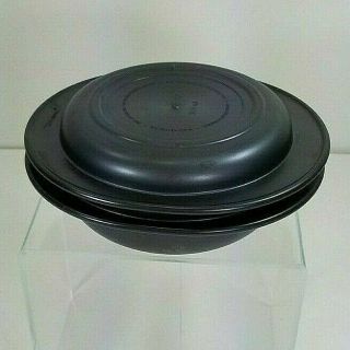 Tupperware Microwave Bowl & Lid - Dark Gray - 1748 (2C / 500ml) & 1749 (1C / 250ml) 2