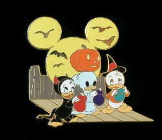 Disney Huey Dewey & Louie Trick Or Treat Halloween Le 100 Pin Donald Duck