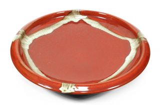 Vintage Japanese Studio Art Pottery Platter Dish Low Bowl Mashiko 11 7/8 " Japan