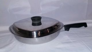 Aristo - Craft 18 - 8 Stainless Steel Square 11.  75 " Skillet Fry Pan W/ Lid Cookware