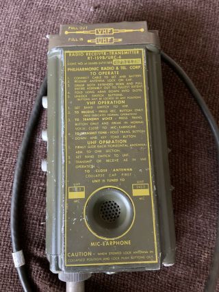Vintage Us Military Survival Radio Receiver Transmitter - Rt - 159b Urc - 4
