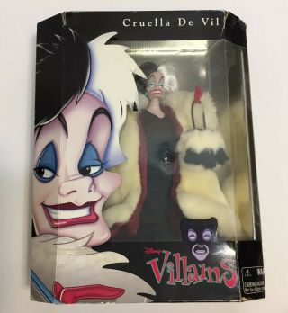 Disney Villains Cruella De Vil Doll 101 Dalmatians 12”