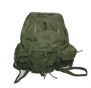Military Od Green Lc - 1 Large Alice Field Pack With Frame,  Kidney,  Straps Complete