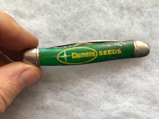 Clemens Seeds Vintage Advertising Imperial Pocket Knife