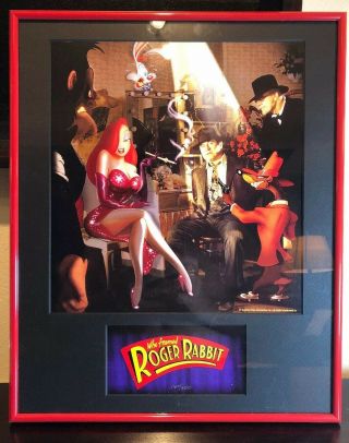 Disney Touchstone Rare Who Framed Roger Rabbit Lithograph Limited Cast Crew Gift