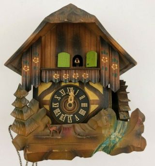 Rigoletto Vintage Antique Cuckoo Clock Made In Germany