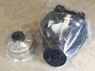 Sge 150 Gas Mask [made In 5/2019] & Includes 40mm Nato Nbc Filter Exp 9/2023