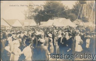 1909 Oxford Co.  Fair,  Maine Real Photo Postcard By Miss Libby