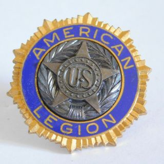 Vintage Us American Legion Large Screwback Pin