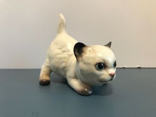 Vintage Ceramic Lefton White Cat Figurines - Kittens - Japan